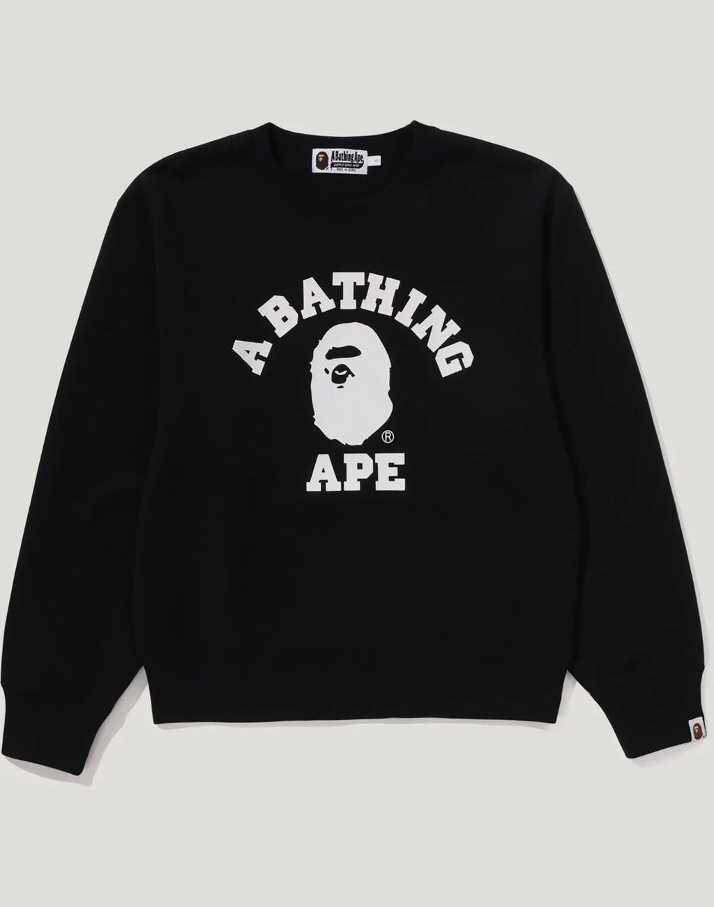 Women's Cotton Graphic Crewneck Sweatshirt - Black