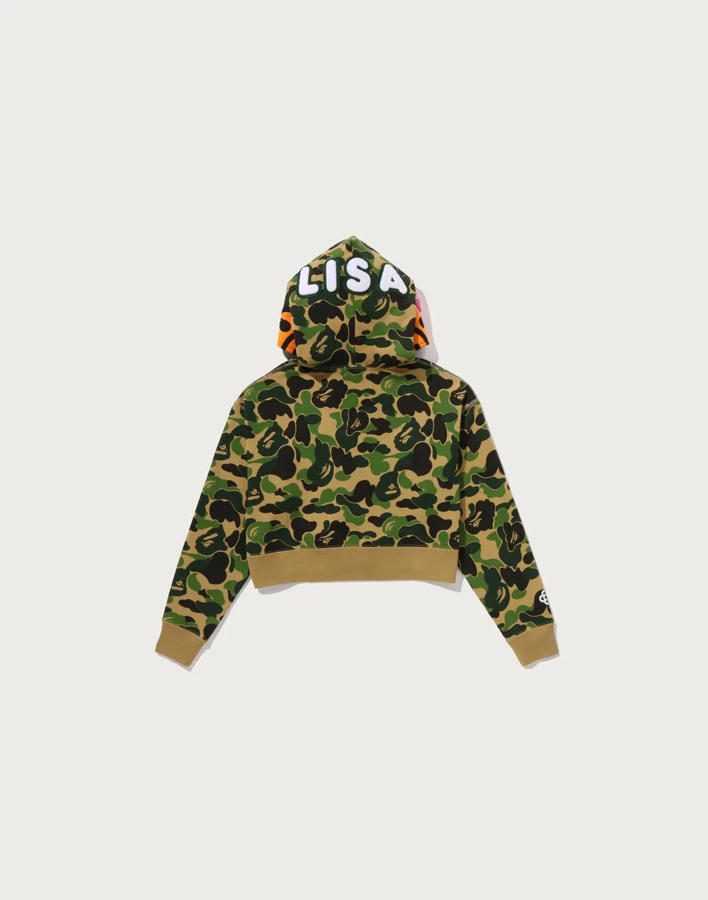Women's Cropped Zip Hoodie - Green