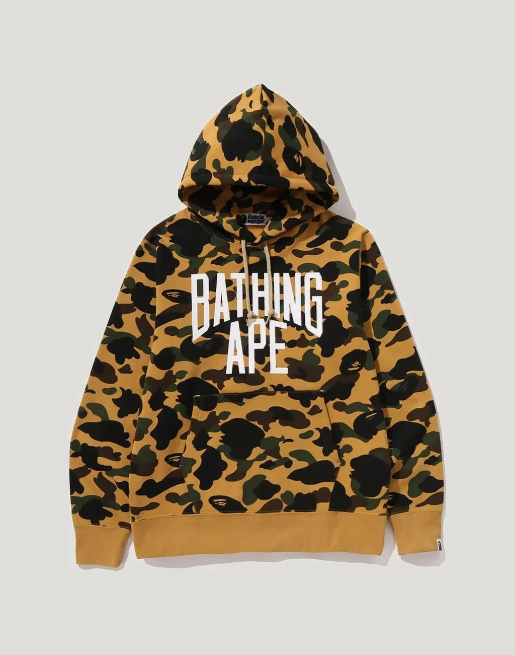 Men's Camo Pullover Hoodie - Yellow