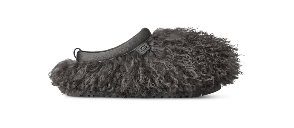 Women's Long Sheepskin Platform Mule - Cream