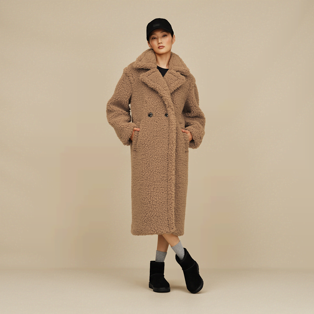 Women's Waterproof Suede Mini Winter Boot - Chestnut