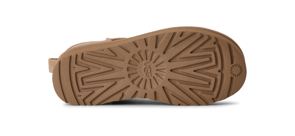 Women's Platform Ultra-Short Suede Boot - Sand