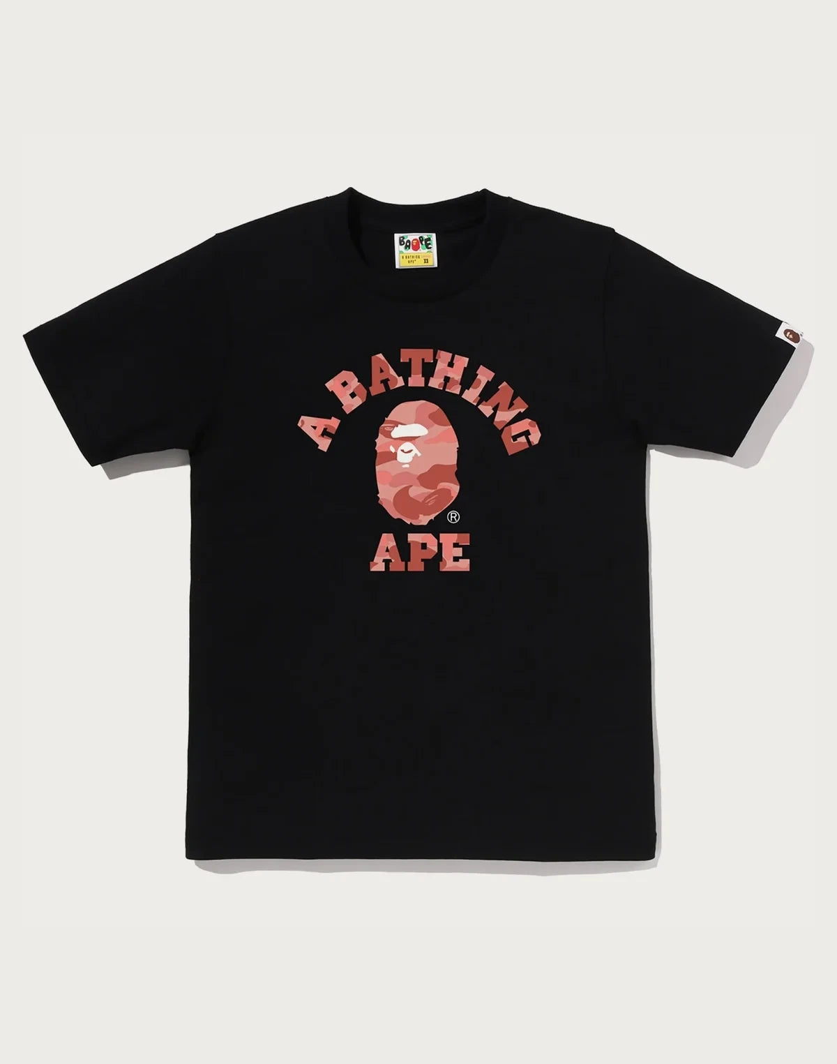 Women's Camo Graphic T-Shirt - Black Pink