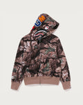 Camo Full-Zip Cotton Hoodie - White
