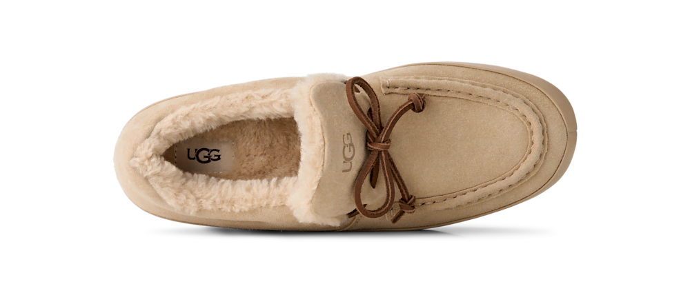 Women's Suede Slip-On Shoe - Mustard