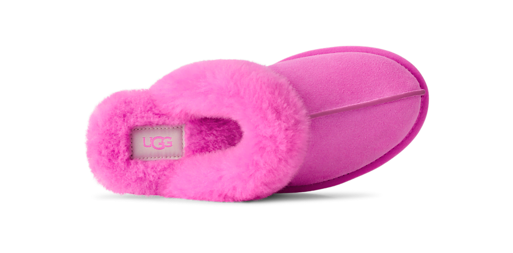 Women's Suede Sheepskin Slide Slipper - Espresso