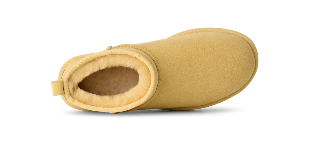 Women's Ultra-Short Sheepskin Boot - Grey