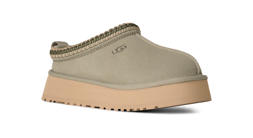 Women's Suede Platform Slipper - Bronze