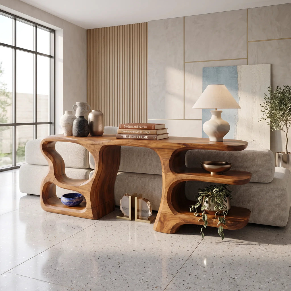 Modern Compact Storage Console For Apartment Interior