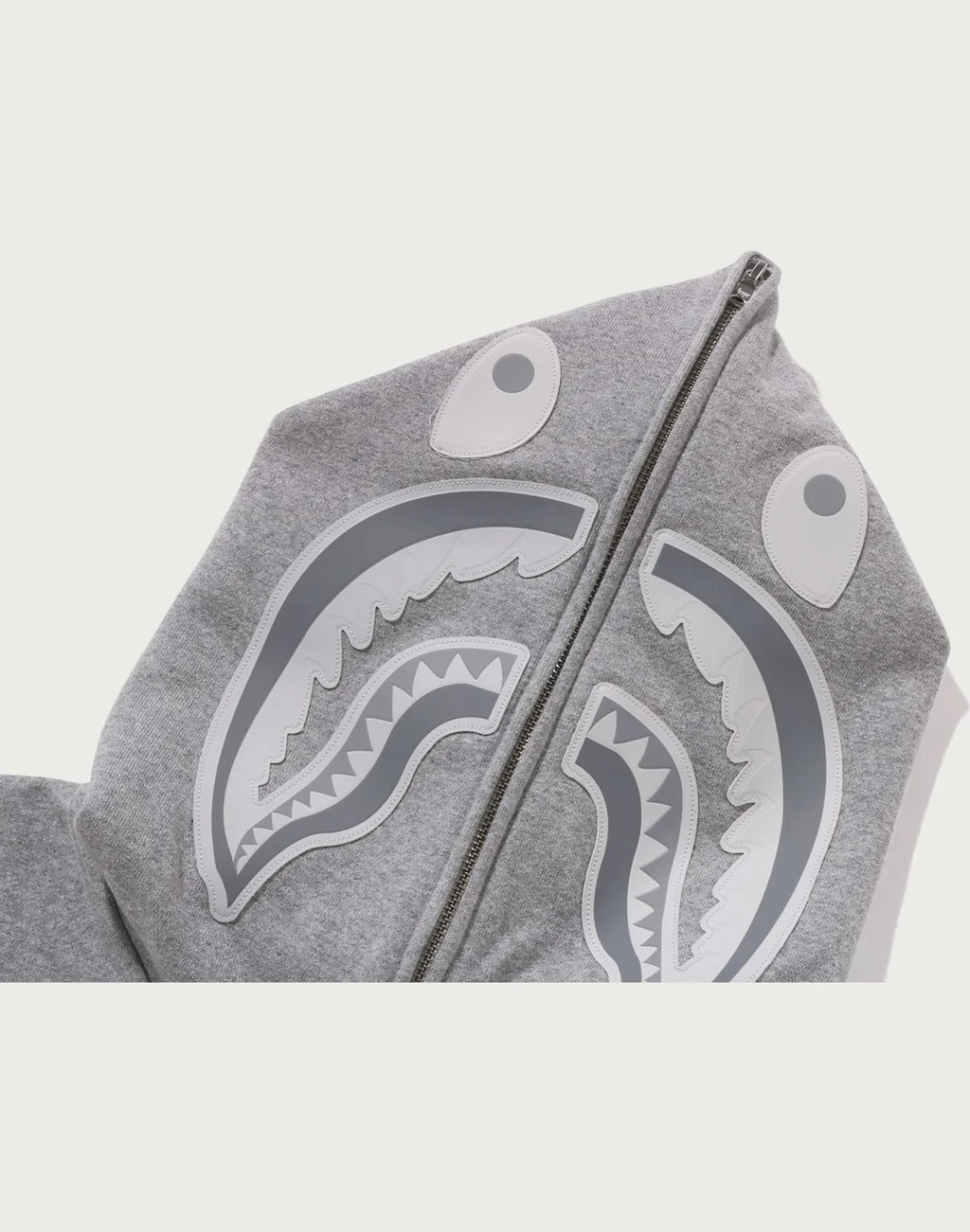 Relaxed Full-Zip Cotton Hoodie - Black