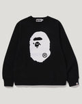 Men's Cotton Animal Graphic Crewneck Sweatshirt - Black