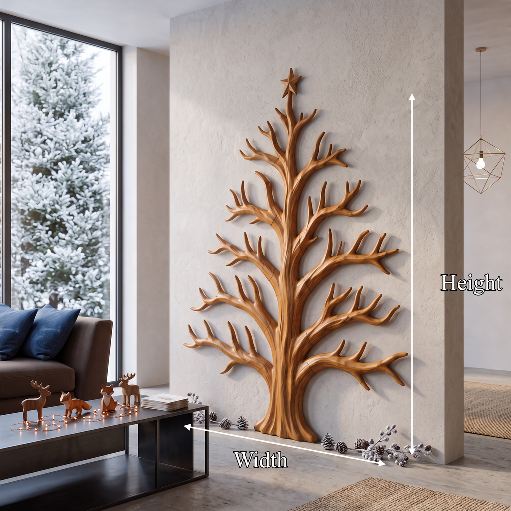 Modern Christmas Tree With Bare Branch Design For Living Room