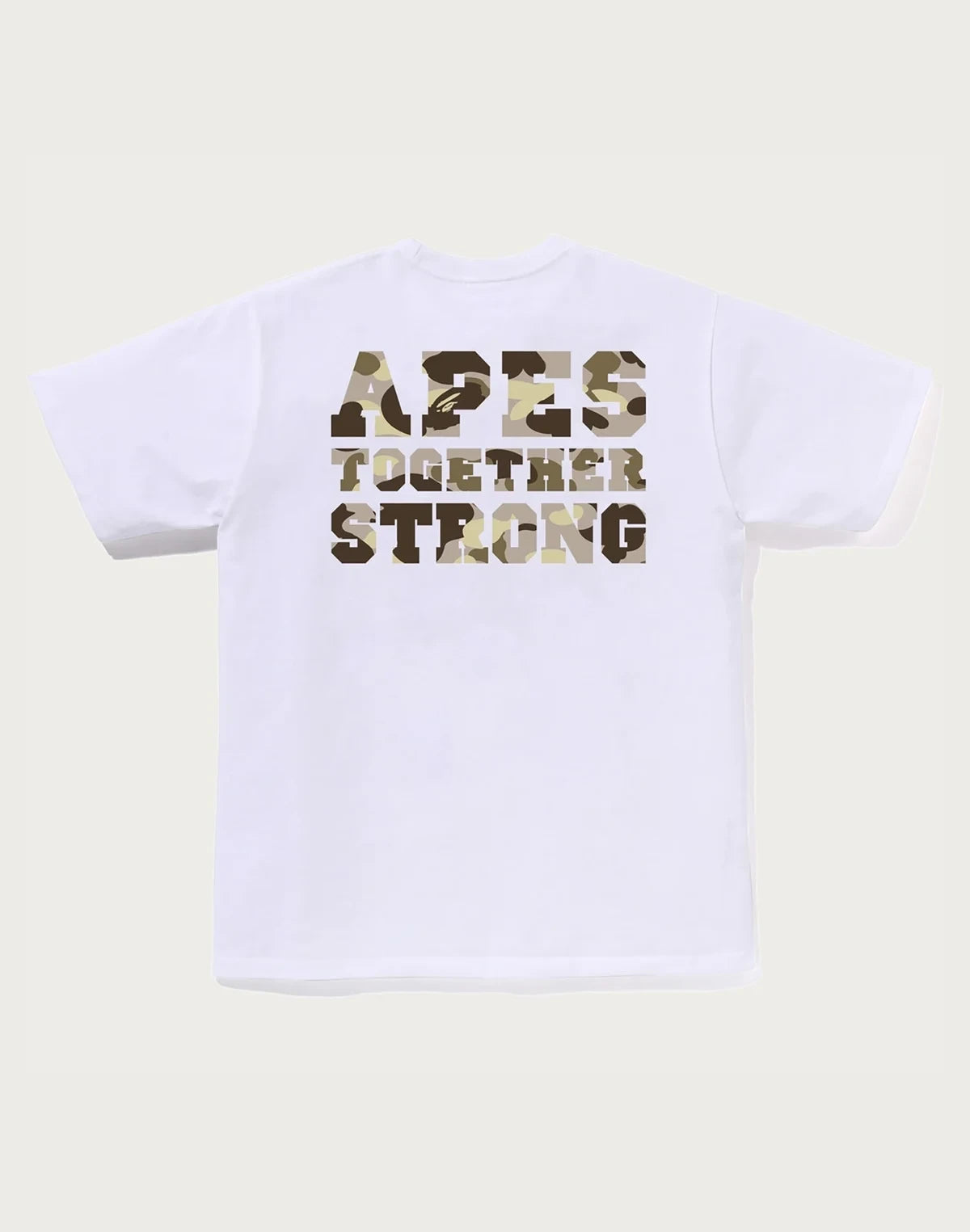 Men's Camo Graphic T-Shirt - White Brown