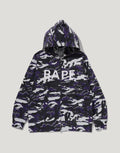Men's Woodland Camo Full-Zip Hoodie - Purple
