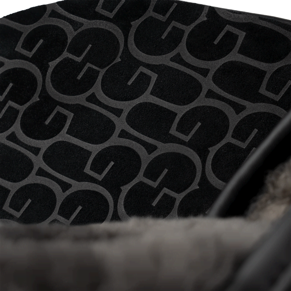 Men's Leather Open-Back Slipper - Black