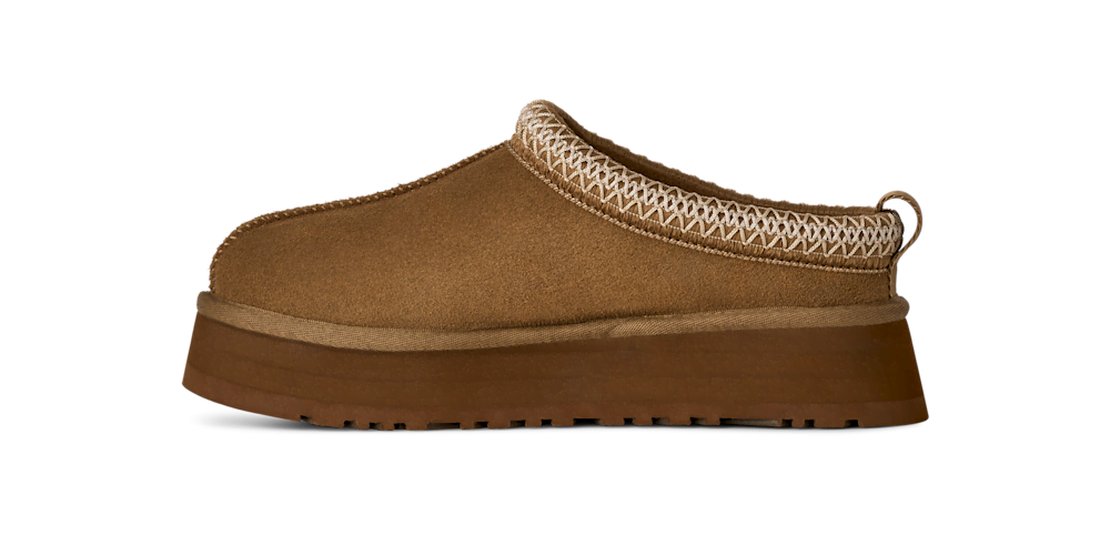 Women's Suede Platform Slipper - Bronze