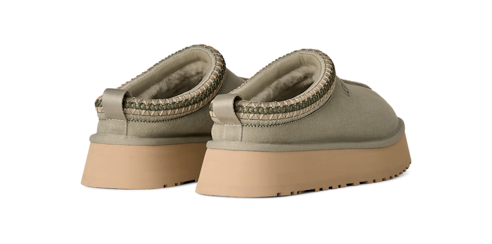 Women's Suede Platform Slipper - Bronze