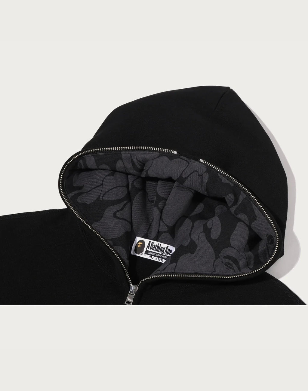Men's Graphic Full-Zip Hoodie - Gray