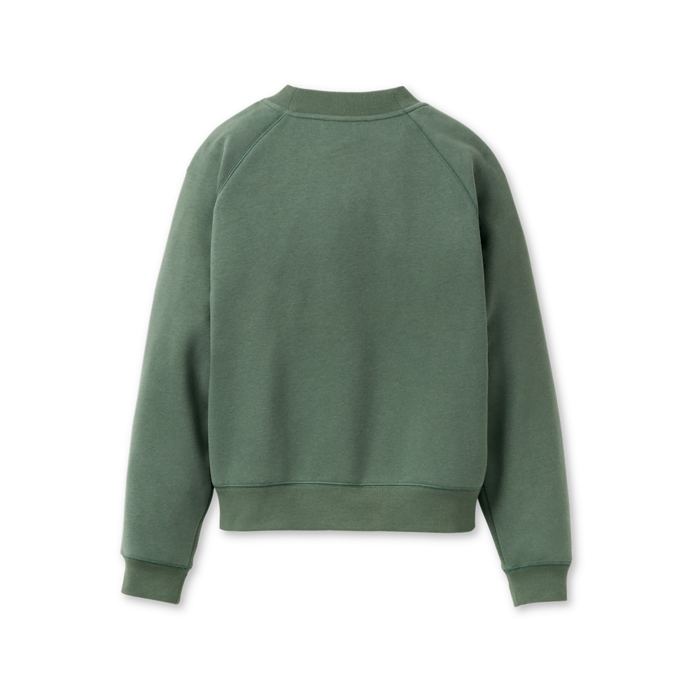 Women's Chenille Appliqué Crewneck Sweatshirt - Chestnut