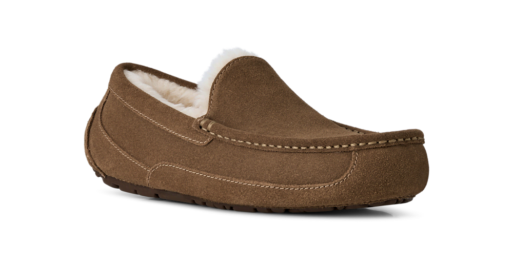 Men's Suede Indoor Outdoor Slipper - Grey
