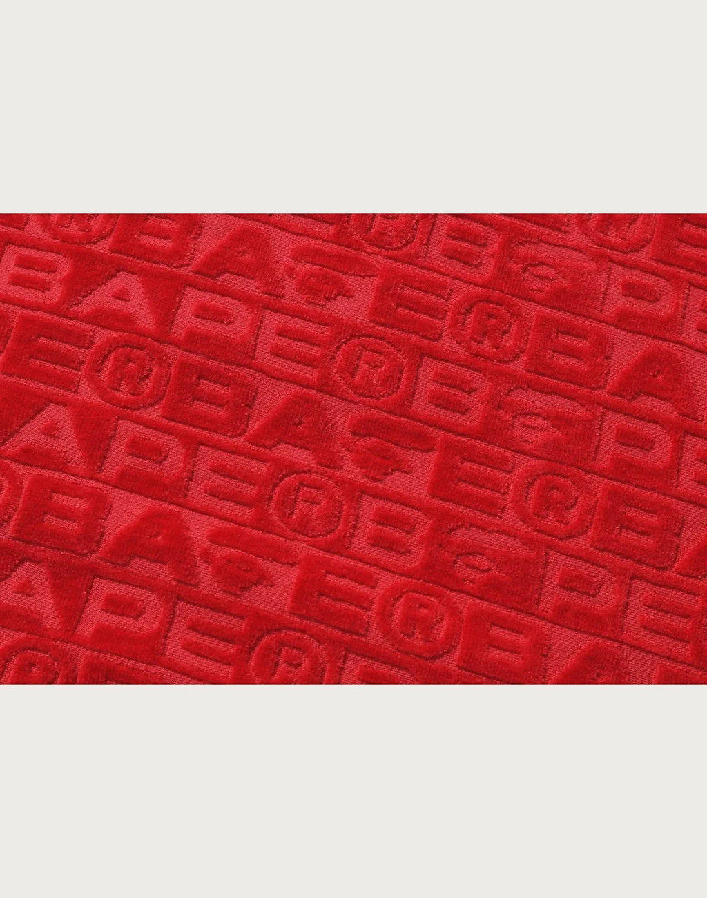 Relaxed Sport Print Hoodie - Red