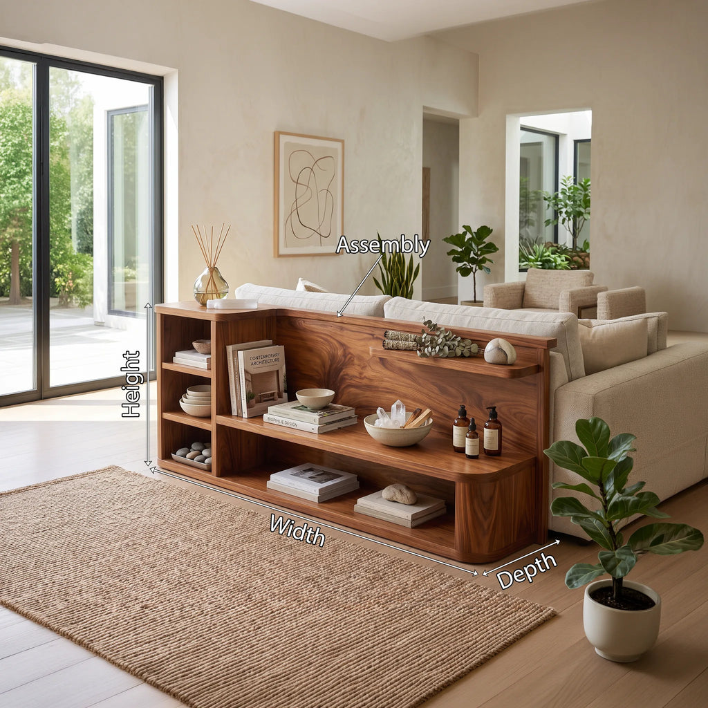 Modern Storage Console Cabinet For Open Living Space