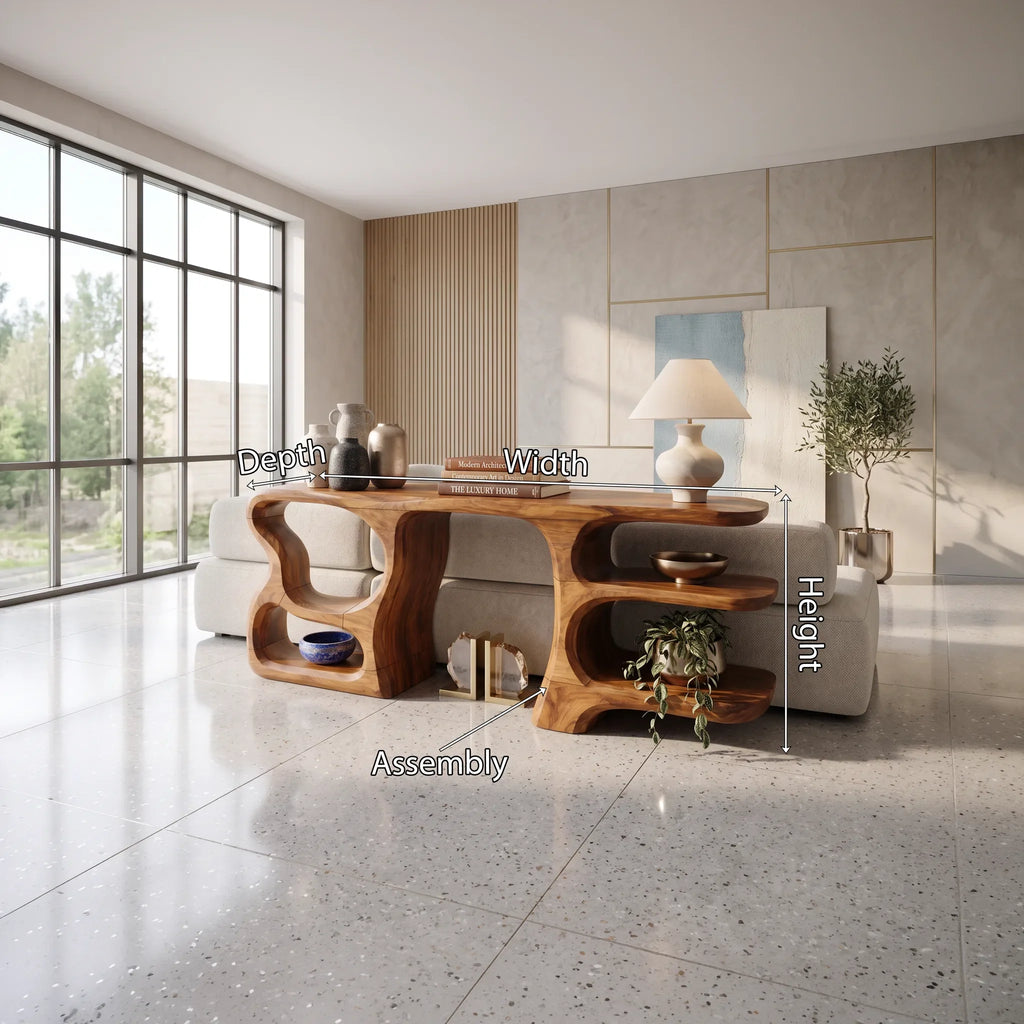 Modern Compact Storage Console For Apartment Interior