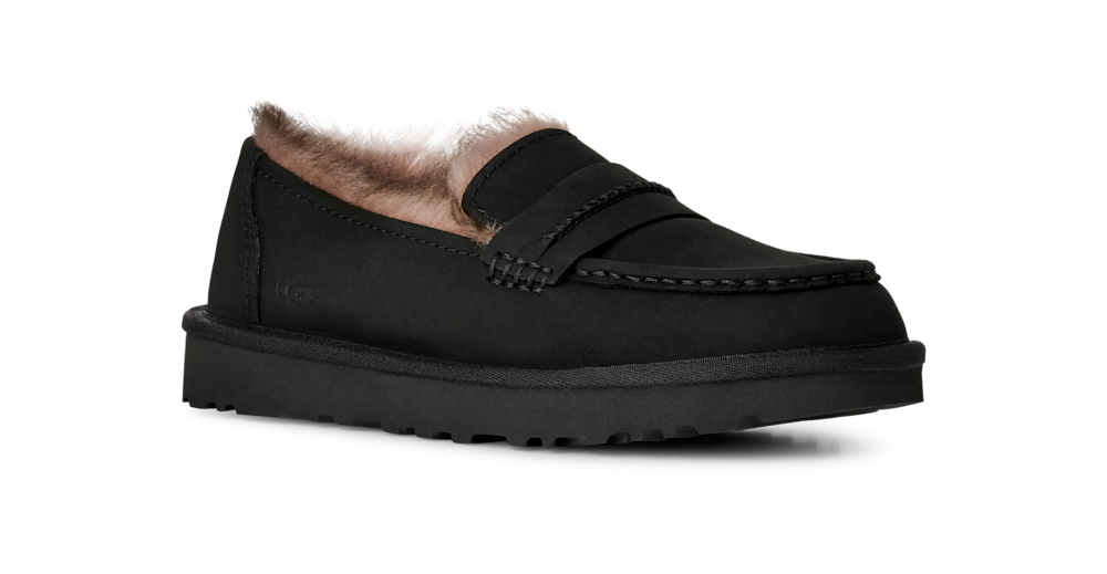 Women's Nubuck Loafer - Black