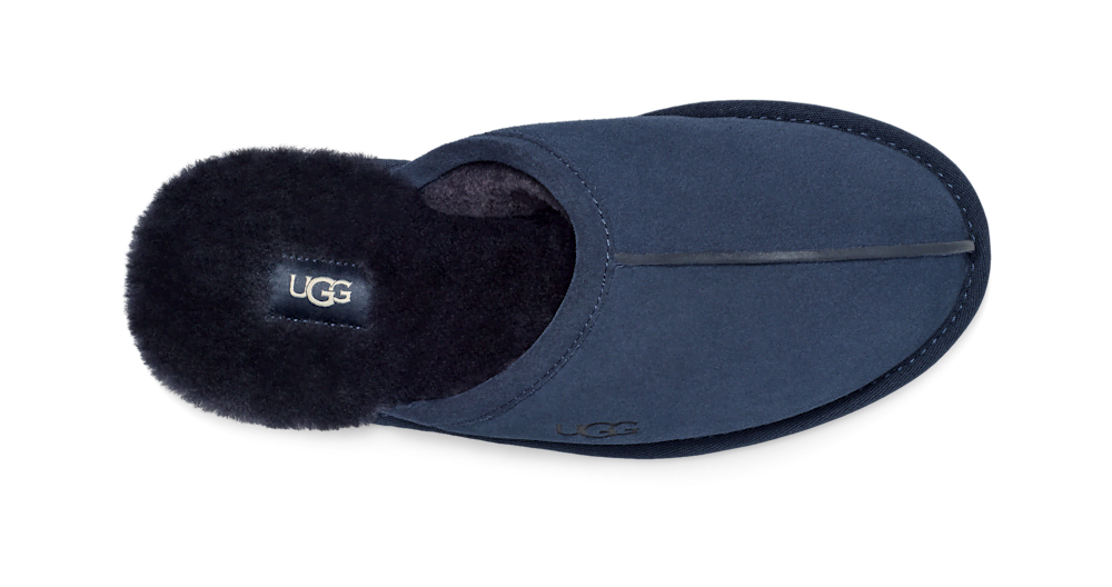 Men's Suede Open-Back Slipper - Brown