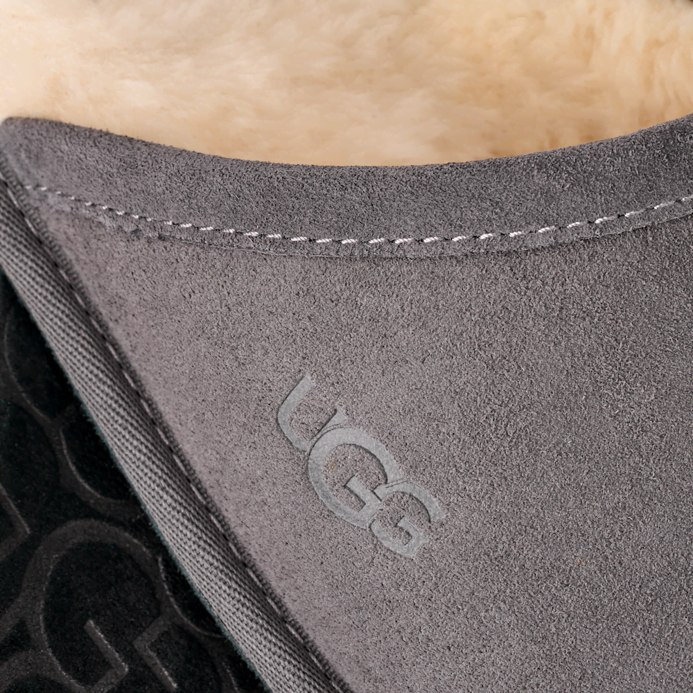 Men's Suede Open-Back Slipper - Brown
