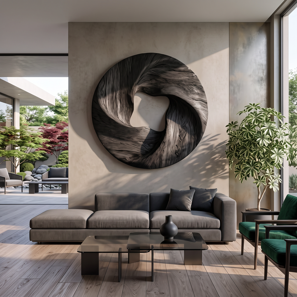 Modern Geometric Wall Sculpture For Living Room And Foyer
