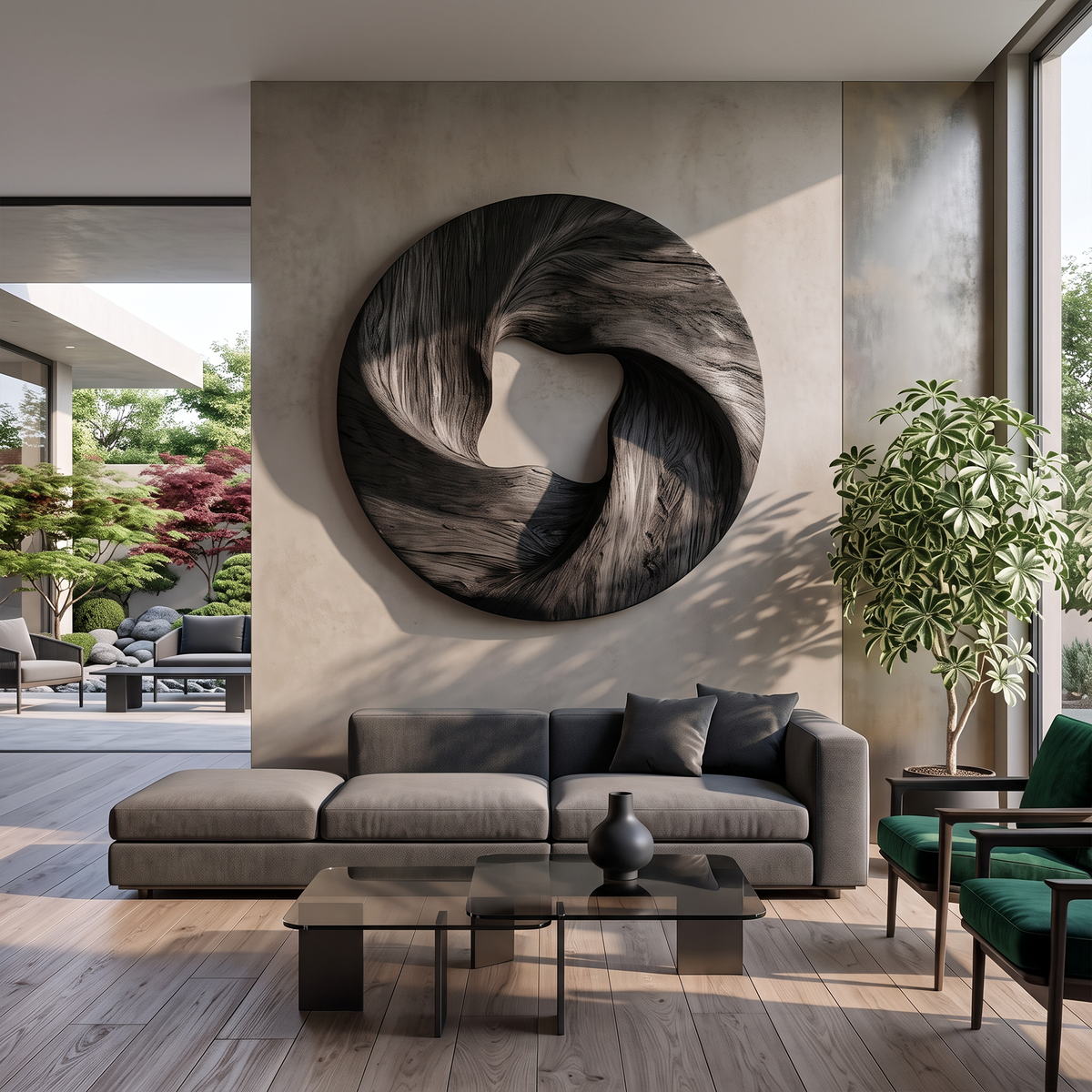 Modern Geometric Wall Sculpture For Living Room And Foyer