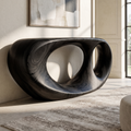 Console Table Organic Double Loop Design For Entryway