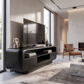 Rustic TV Stand With Handcrafted Organic Design For Living Room And Lounge