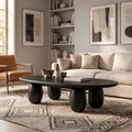 Organic Coffee Table With Sculptural Rounded Legs For Living Room And Lounge