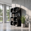 Statement Leaning Bookshelf Handcrafted Organic Wood Design For Modern Home