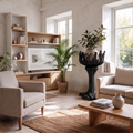 Contemporary Tree Shaped Plant Stand With Sculptural Form For Entryway And Sunroom