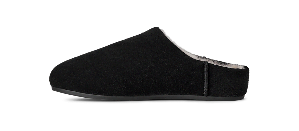 Women's Water-Resistant Suede Slip-On - Black