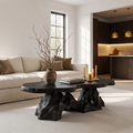Organic Coffee Table With Sculptural Tree Root Base For Living Room