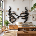 Handcrafted Organic Modern Wine Display Rack For Restaurant