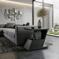 Contemporary Geometric Storage Side Table For Living Room