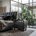 Modern Sculptural Open Frame Nightstand For Bedroom