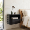 Modern Floating Open Shelf Nightstand For Bedroom