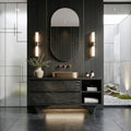 Organic Carved Bathroom Vanity For Master Bathroom