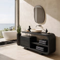 Modern Rounded Open Frame Bathroom Vanity For Bathroom