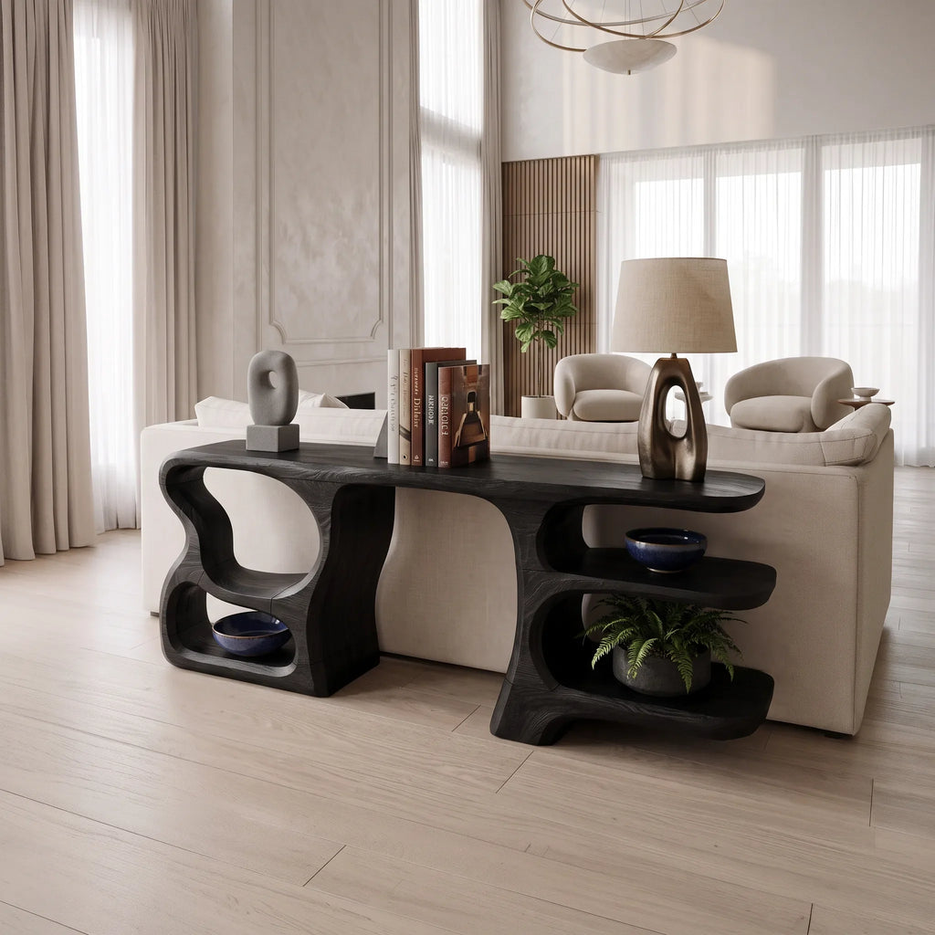 Modern Compact Storage Console For Apartment Interior