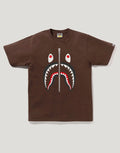Men's Cotton Ocean Predator Graphic T-Shirt - Brown