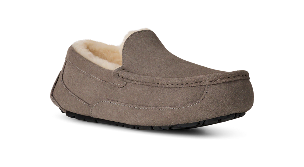 Men's Suede Indoor Outdoor Slipper - Grey
