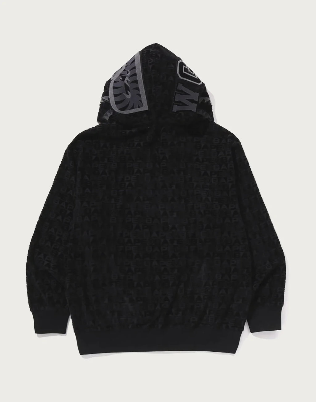 Relaxed Sport Print Hoodie - Red