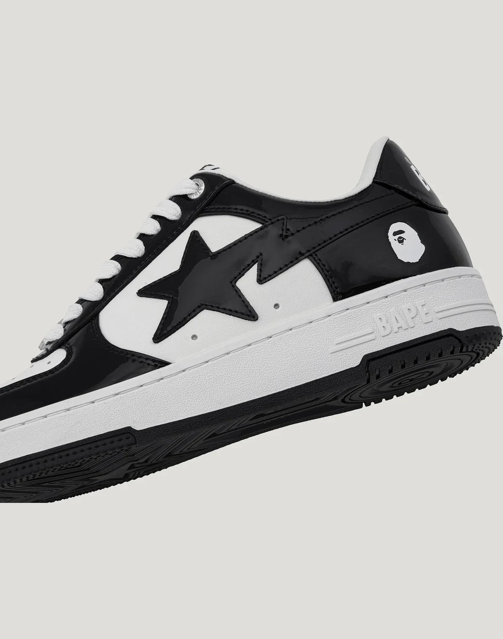 Men's Leather Low Top Sneakers - Black